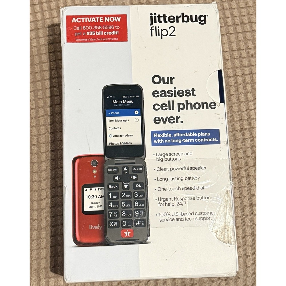 Jitterbug‎ Flip 2 Phone For Seniors